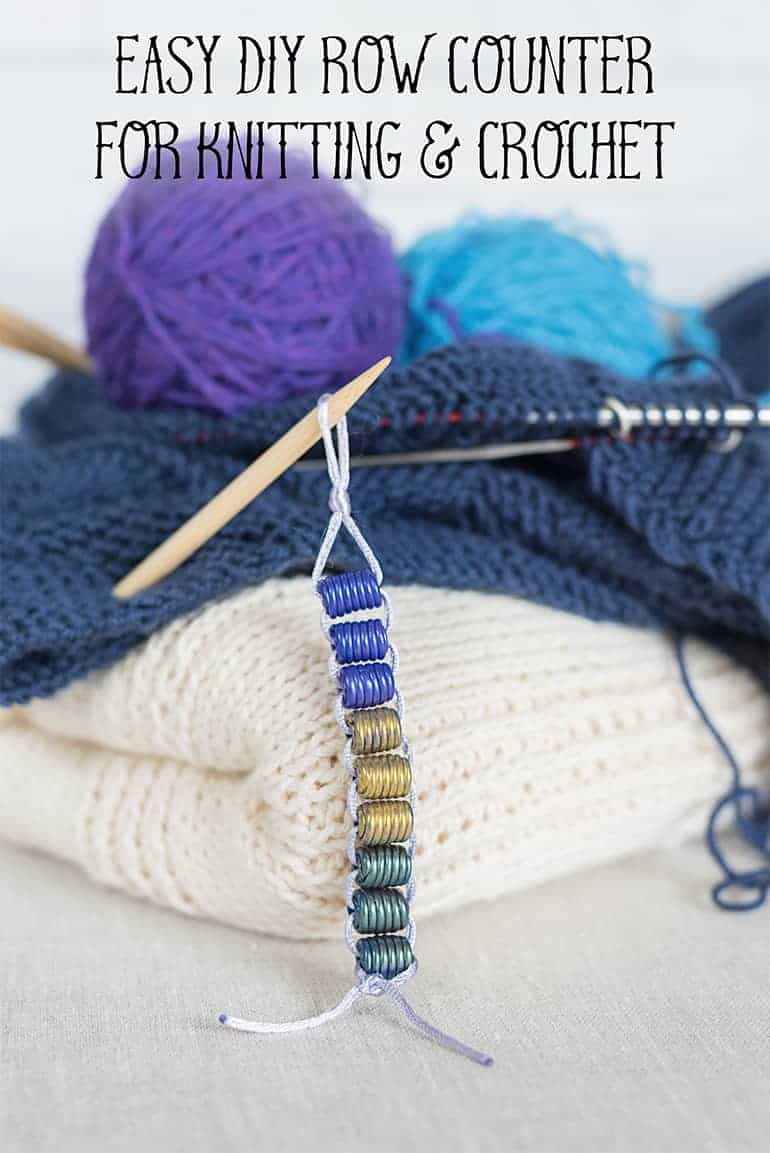 Super Easy DIY Row Counter for Knitting and Crochet - The Artisan Life